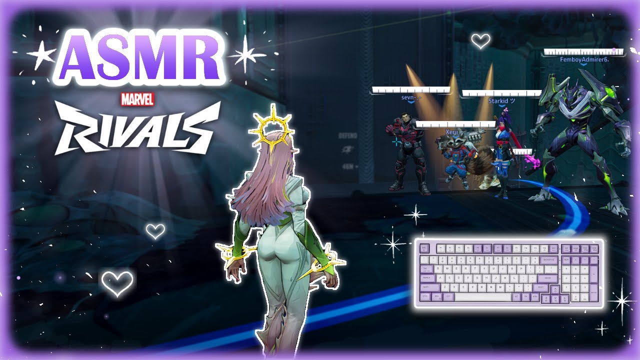 ASMR Marvel Rivals ♡ - Competitive Rank Games! 💜 | Whispering & Keyboard Sounds ✨💤