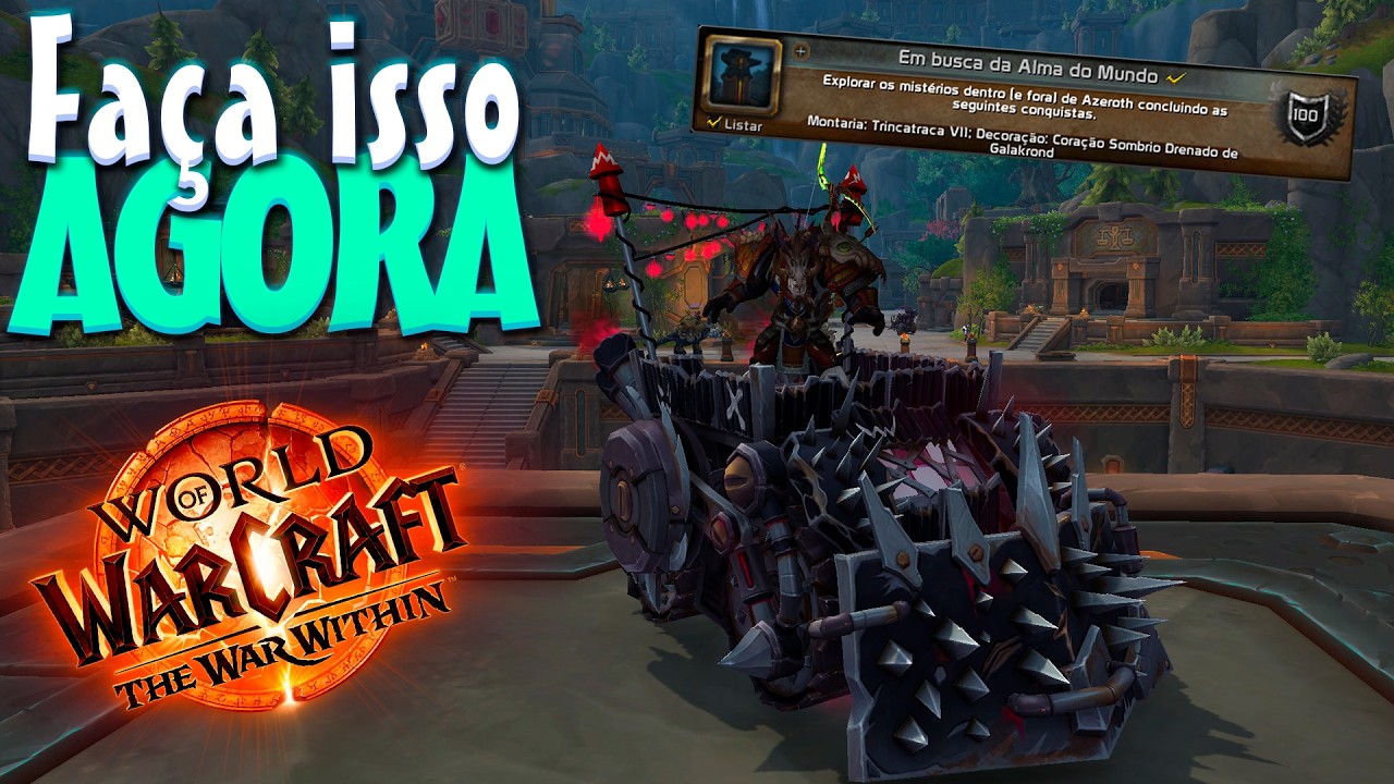 FAÇA ISSO AGORA PQ PODE NUNCA MAIS VOLTAR | EM BUSCA DA ALMA DO MUNDO | WORLD OF WARCRAFT