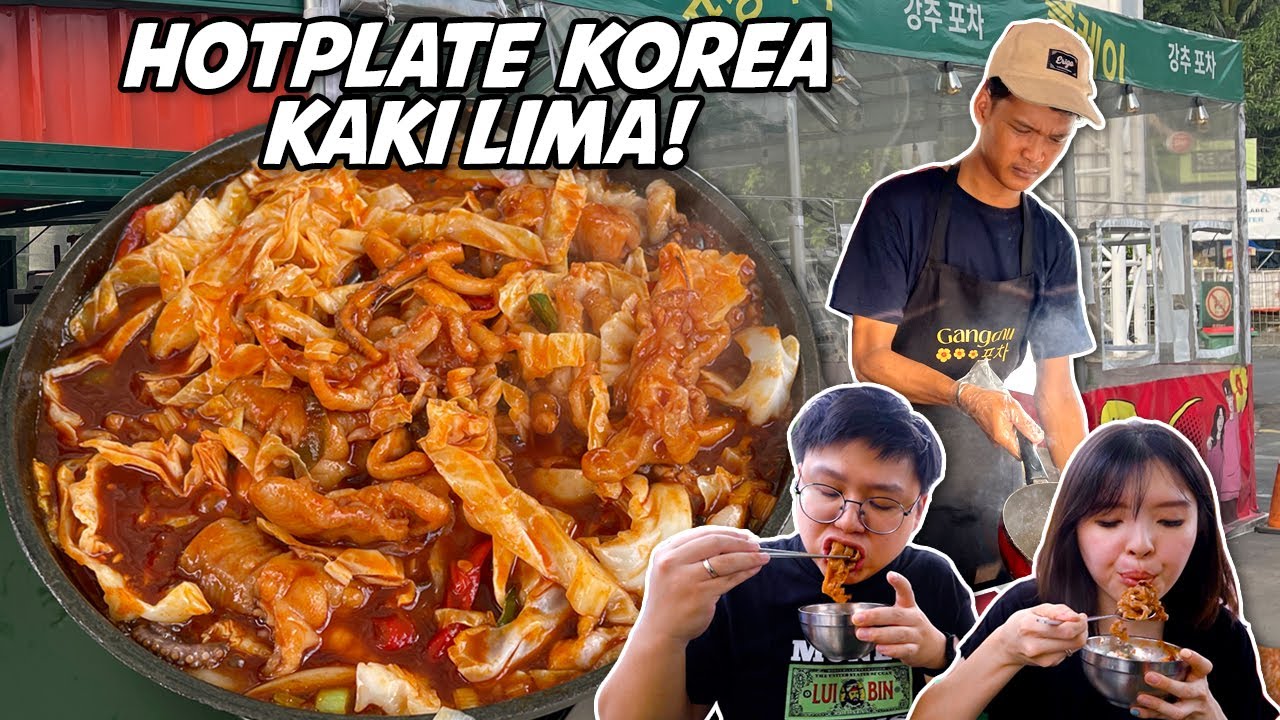 MAKAN HOTPLATE SEAFOOD KOREA DI TENDA PINGGIR JALAN !!