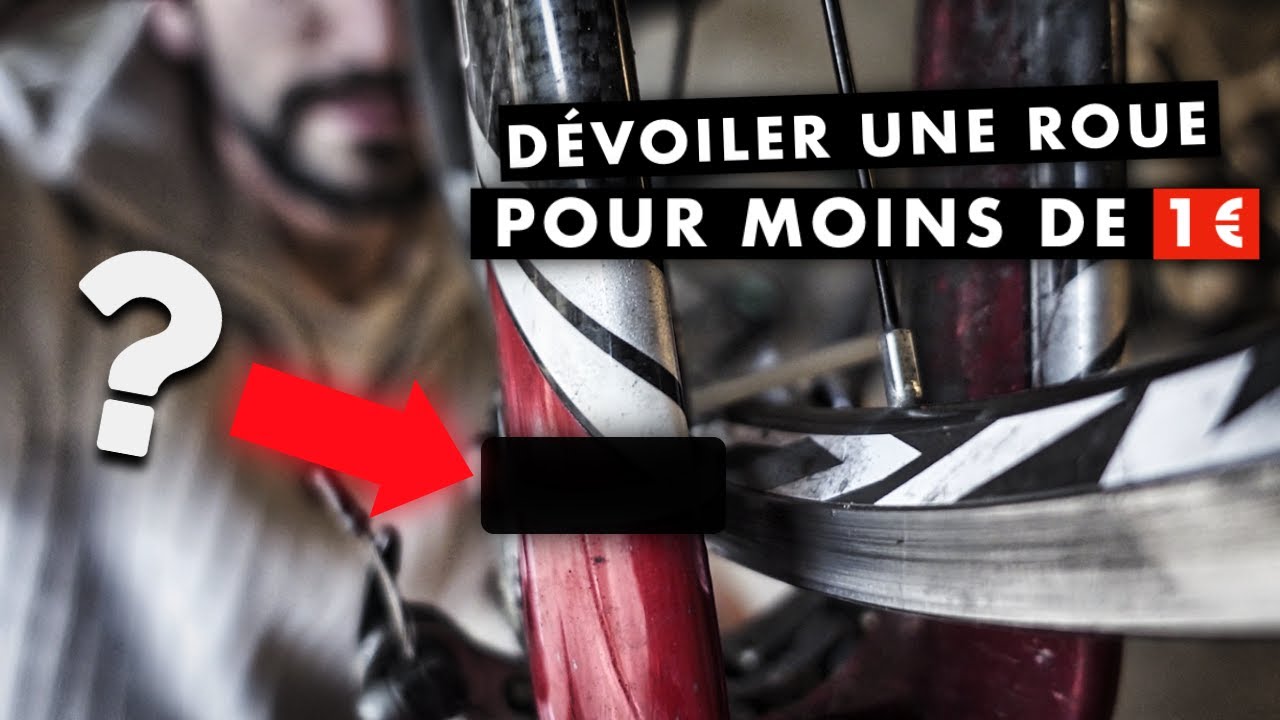 TUTO V&Eacute;LO DE ROUTE : d&eacute;voiler une roue pour moins de 1&euro; ! (sans banc de d&eacute;voilage)