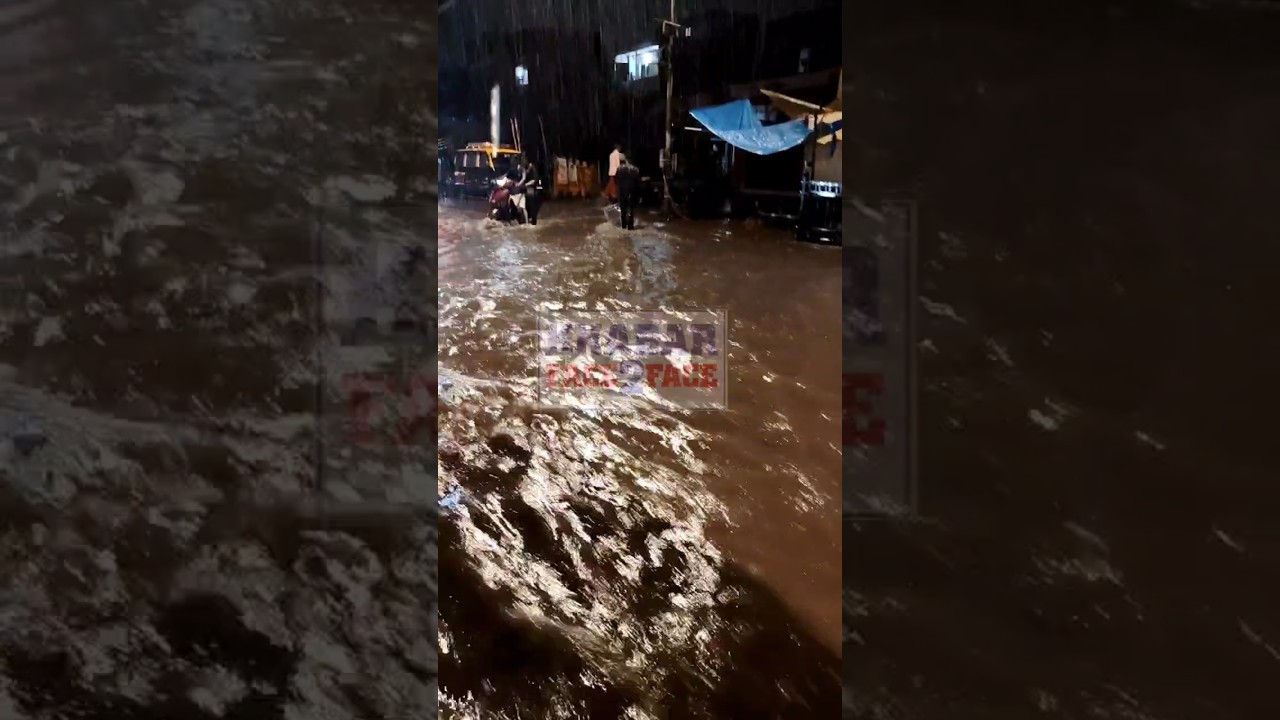Malvani Roads Flooded After Heavy Rainfall, Waterlogging From Gate No. 7 to Gate No. 8