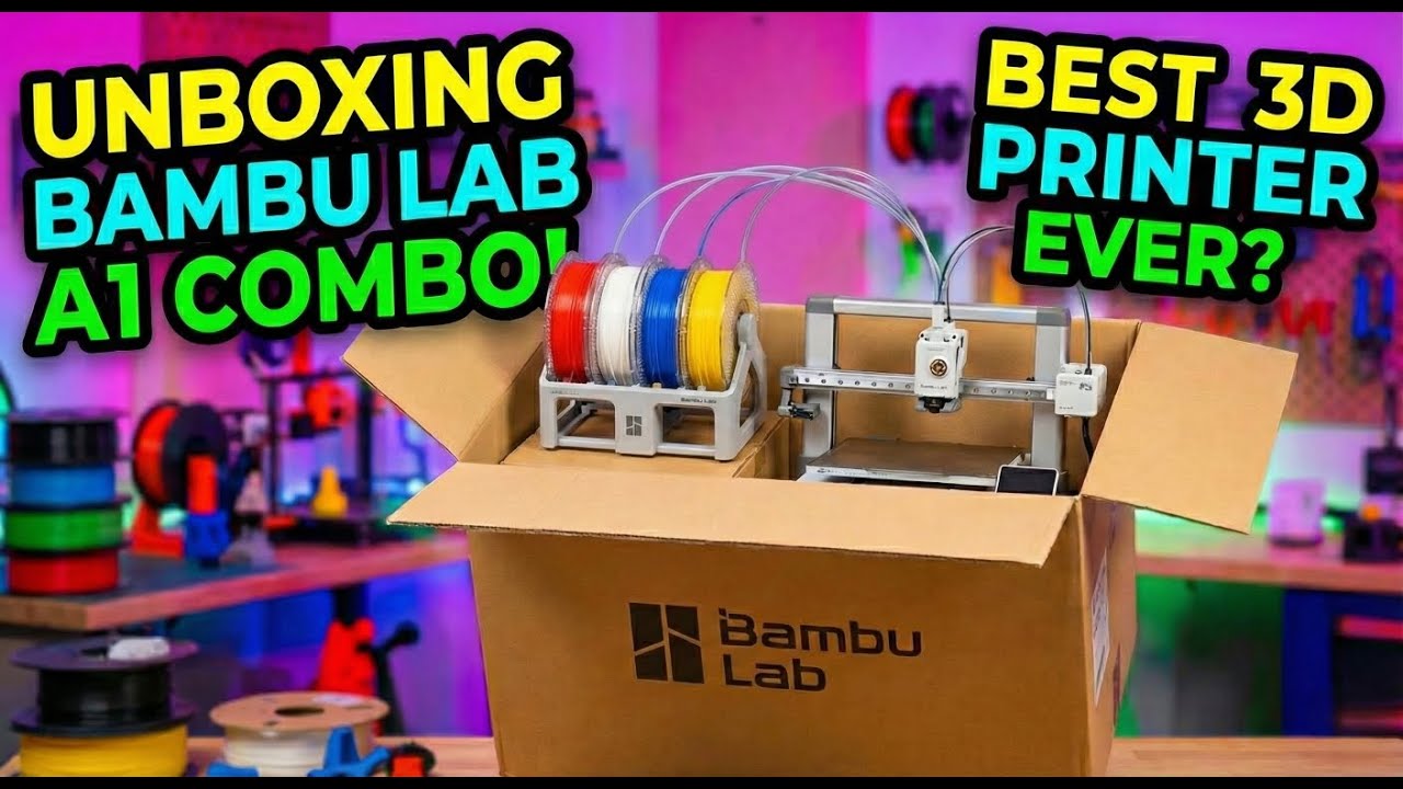 Is This The Best Beginner 3D Printer? Bambu Lab A1 Combo Setup & First impressions || 2026