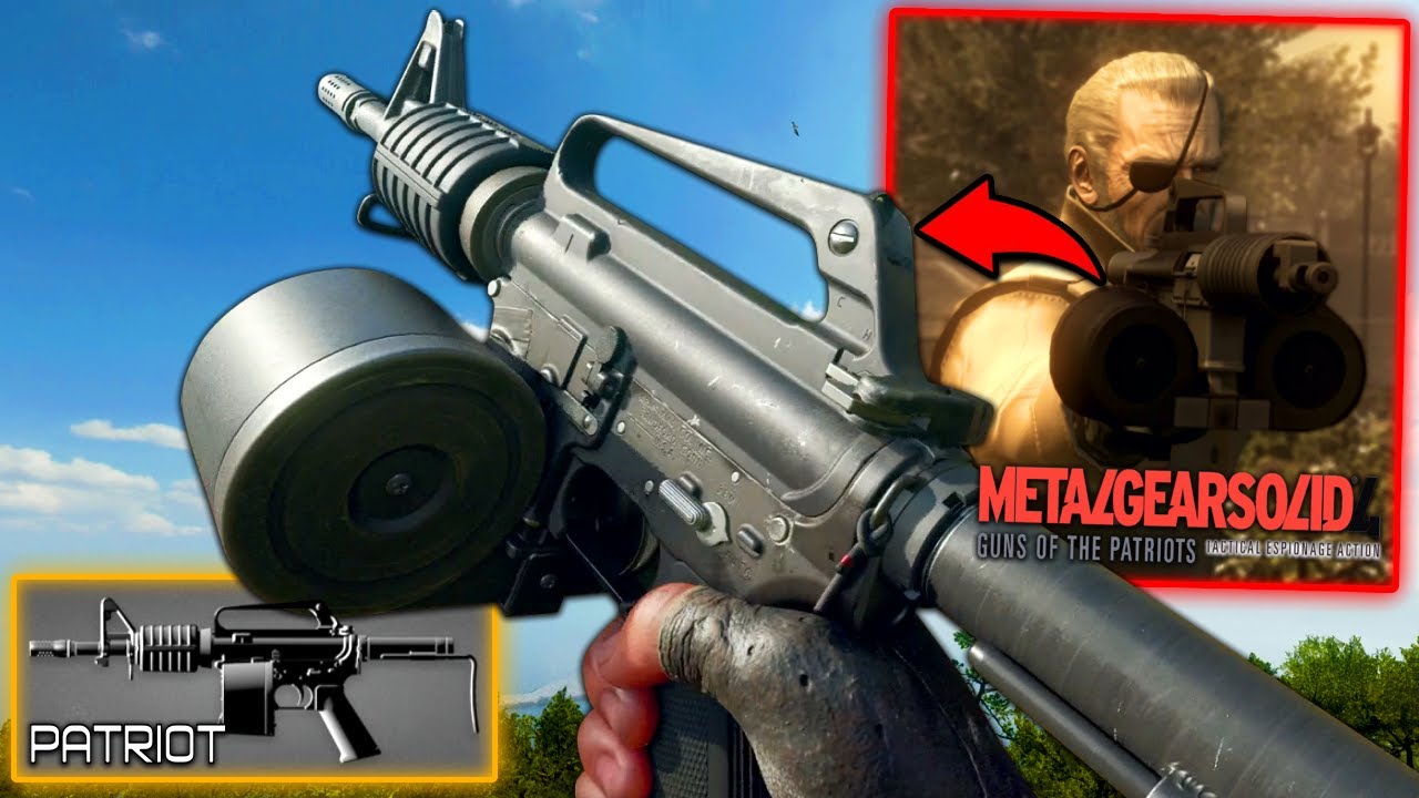 Ручная винтовка Patriot M4 от BIG BOSS из Metal Gear Solid 4 в геймплее Black Ops 6