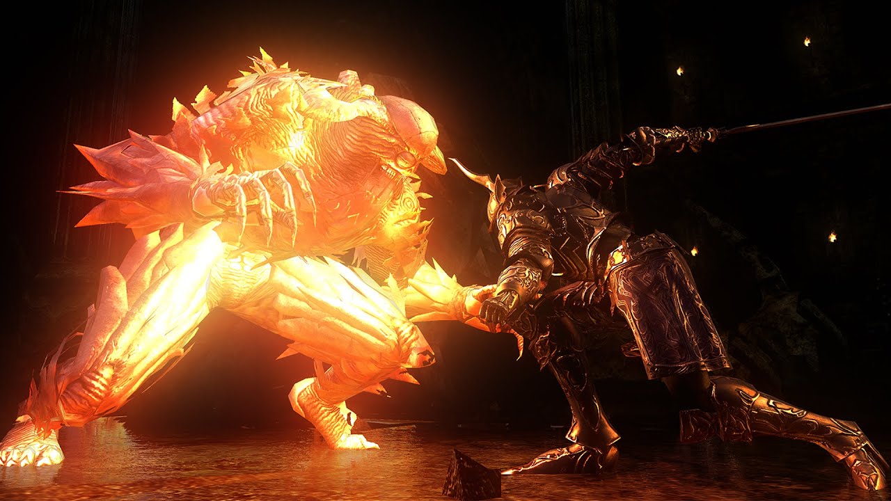Penetrator VS Flamelurker (DEMON'S SOULS BOSS VS BOSS MOD)
