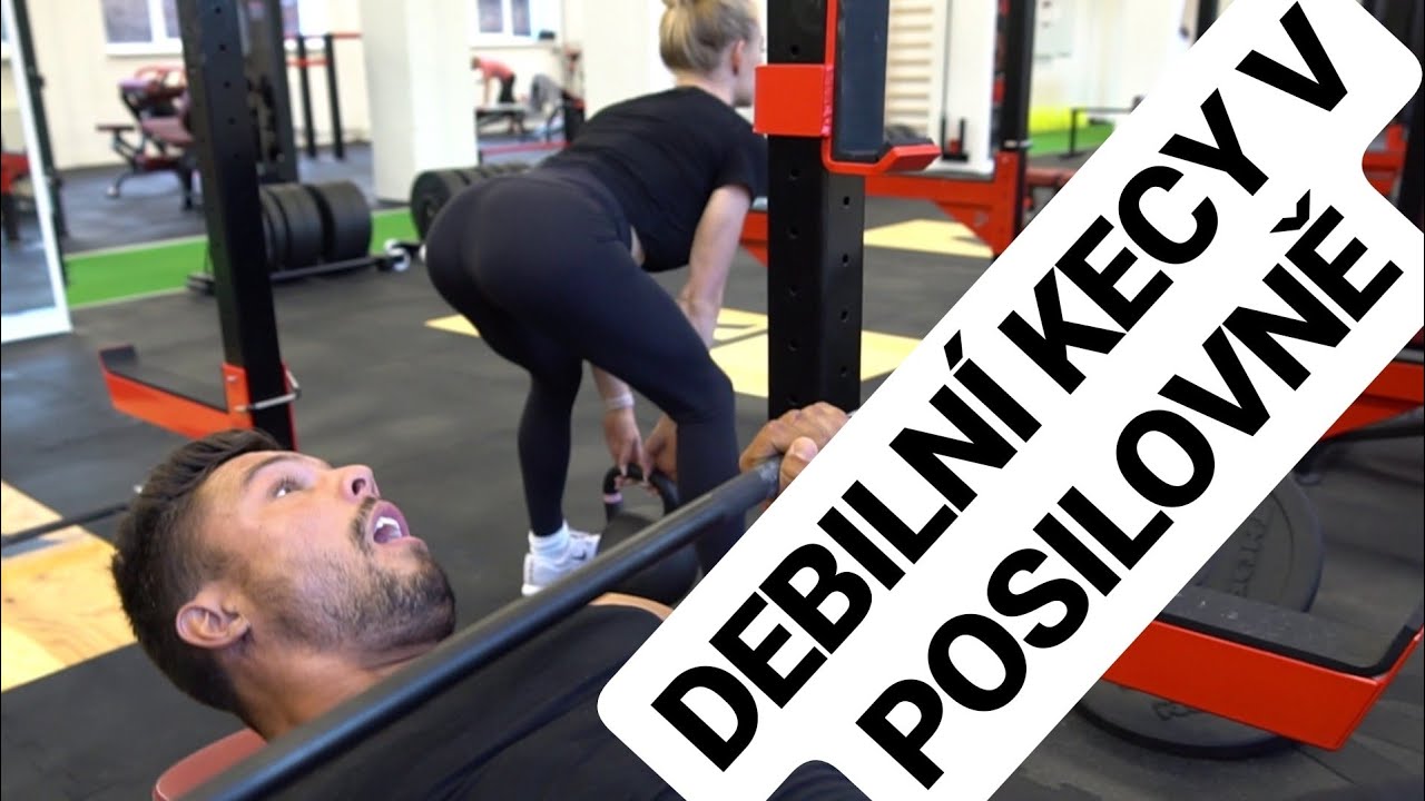 Debiln&iacute; kecy v posilovně. Datel a Kamfit
