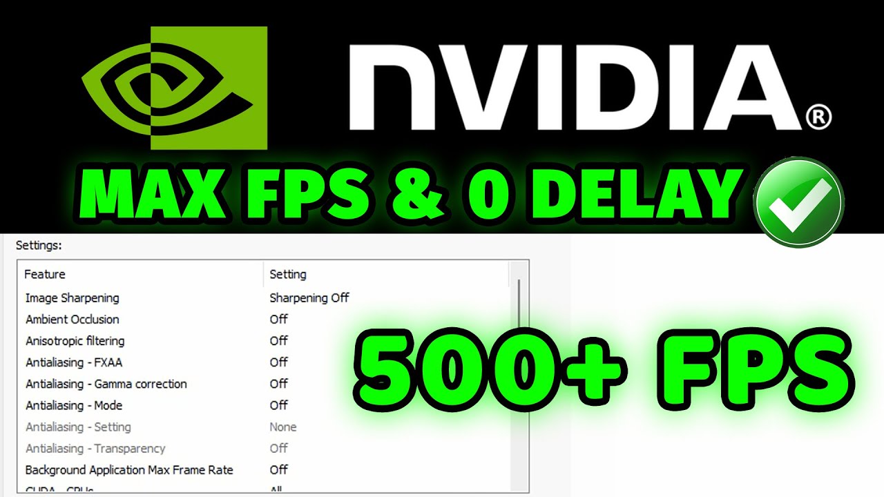 2025 BEST NVIDIA Control Panel Settings For GAMING & Performance!