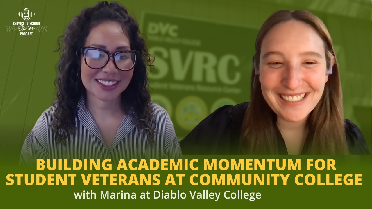 Как помочь студентам-ветеранам добиться успехов в колледже: Марина из Diablo Valley College