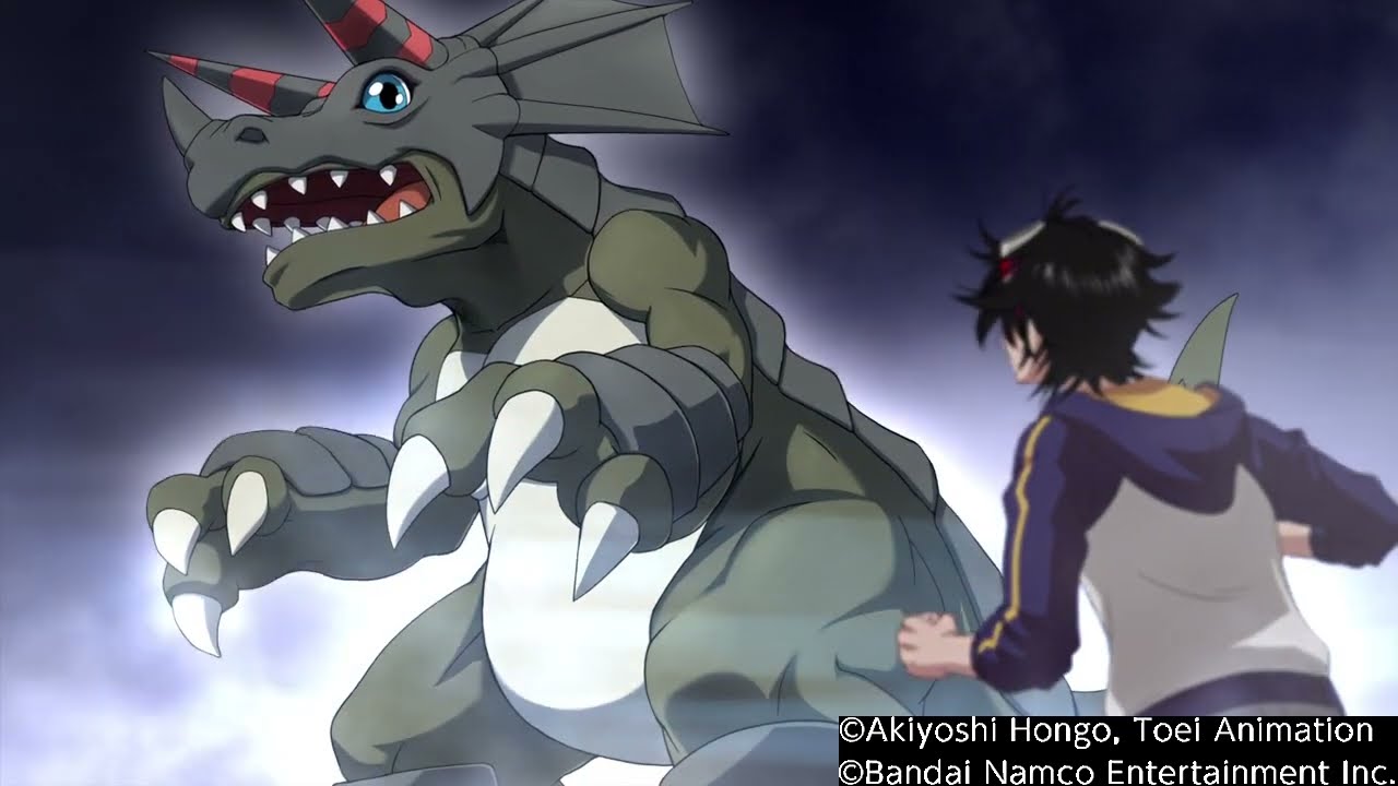 DIGIMON SURVIVE_Agumon Digivolves TOO.....TRICERAMON!!!