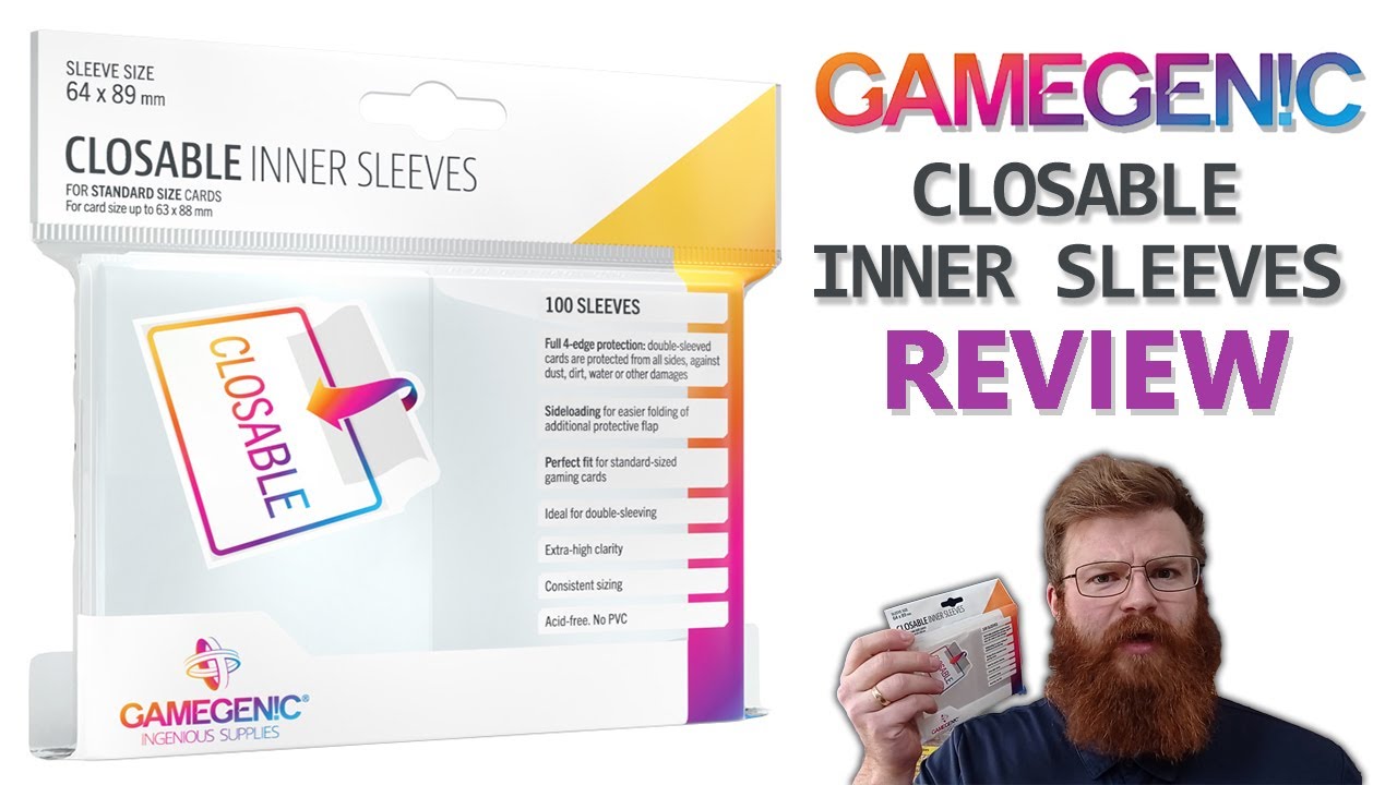 The Best Sleeves Series | Gamegenic: Closable Inner Sleeves Review