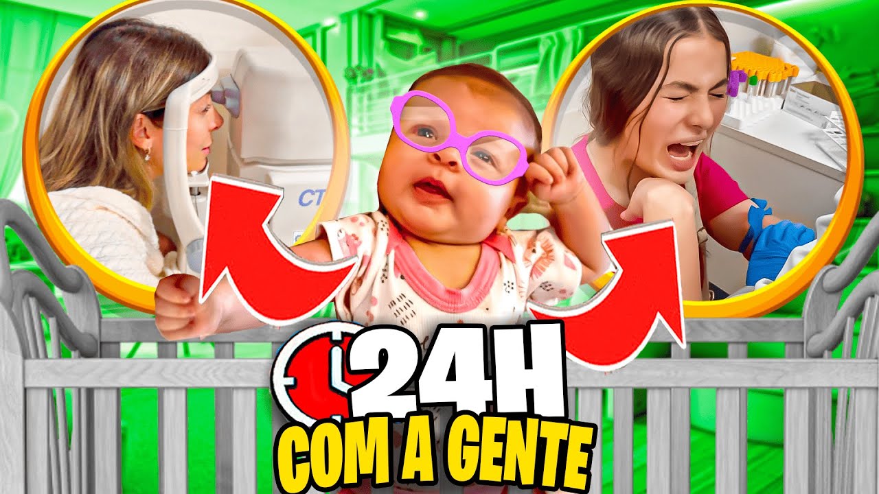 NOSSA ROTINA EM 24 H | HOSPITAL, EXAMES,  VACINAS E ESPORTES