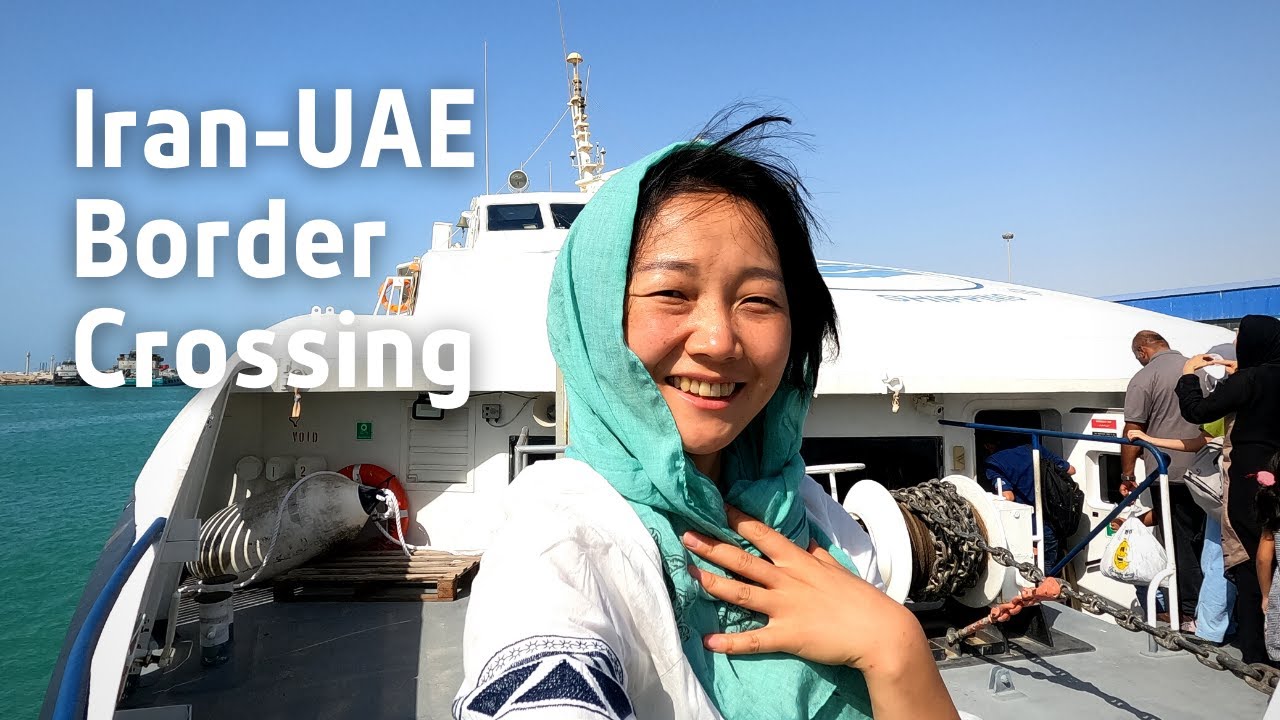 IRAN - UAE border crossing by ferry (historical port town Kong to Dubai) | EP22