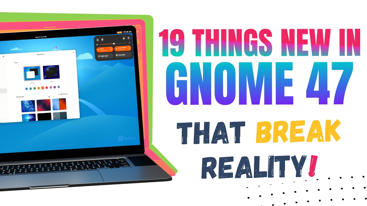 GNOME 47 &laquo;Денвер&raquo; ВЫШЛА! И цвета взрываются (НОВАЯ ФУНКЦИЯ)