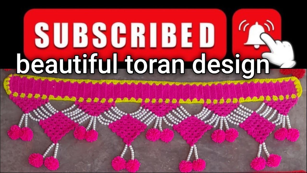 Crochet toran new beautiful design//how to make a toran design//crochet art