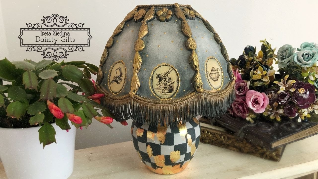 Up-Cycled Decoupage Table Lamp