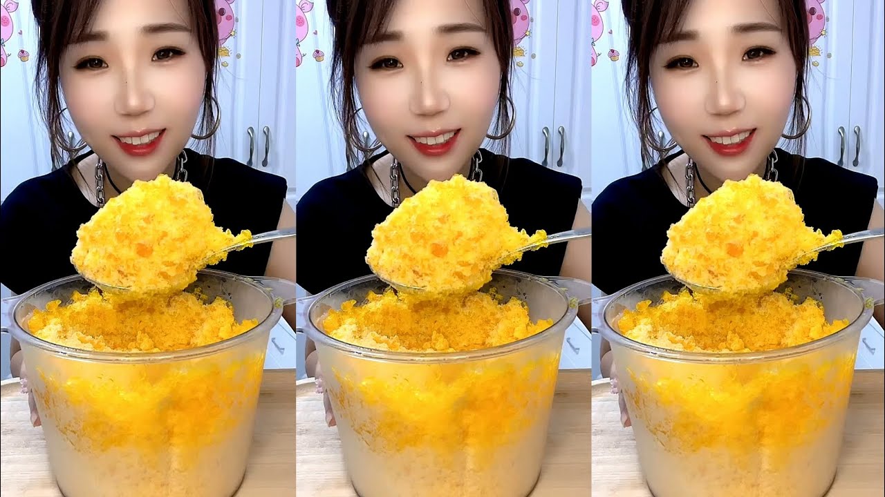 ASMR SHAVED ICE EATING / ICE EATING