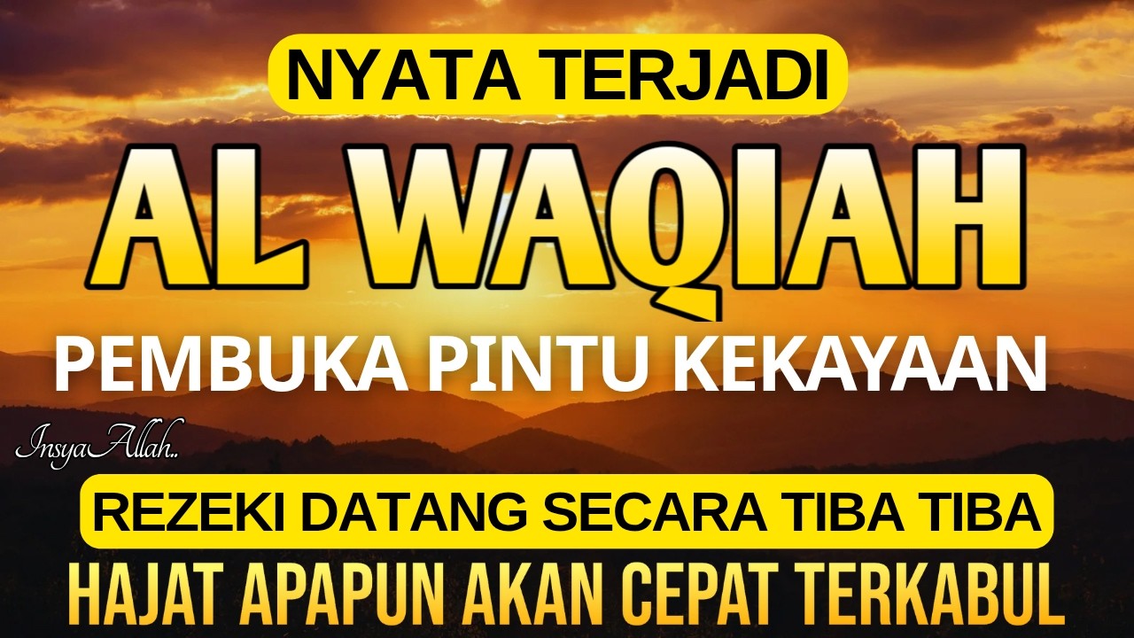 Dahsyat Surat Al Waqiah, Dengarkan Hutang Lunas, Rezeki Datang dari Segala Penjuru