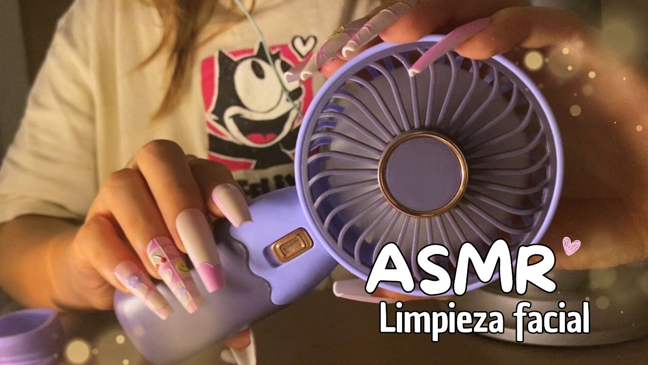 ASMR LIMPIEZA FACIAL/ Tocando tu carita 😊 🫧 / #asmrenespañol