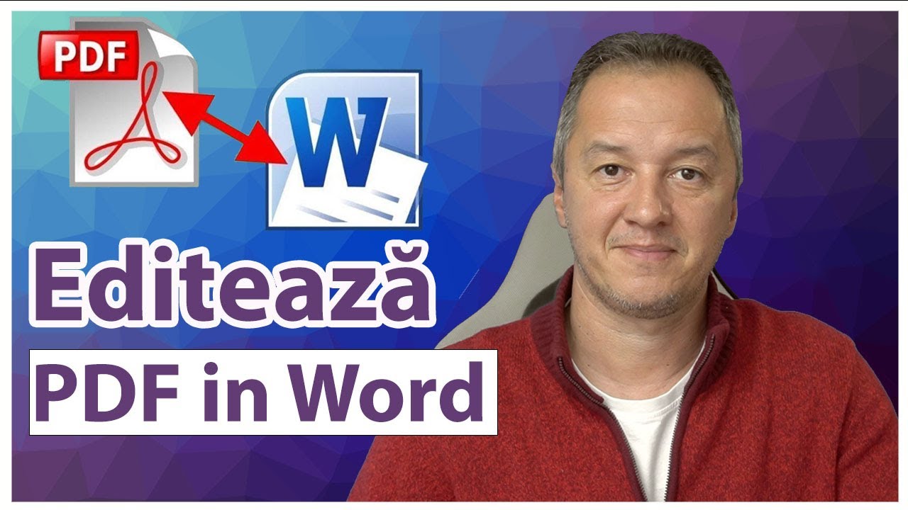✍️ Cum să editezi un PDF cu Microsoft Word 📄 | Tutorial pas cu pas