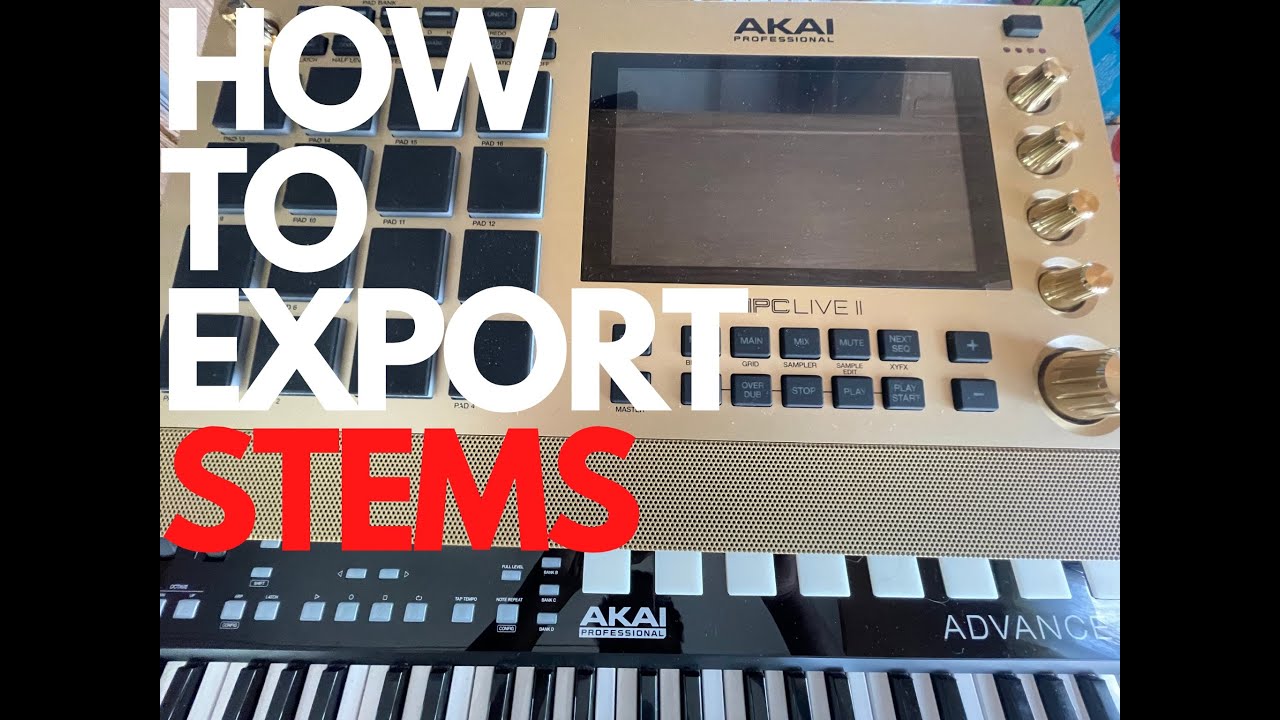 How To Export Stems ON MPC Live II 2.11