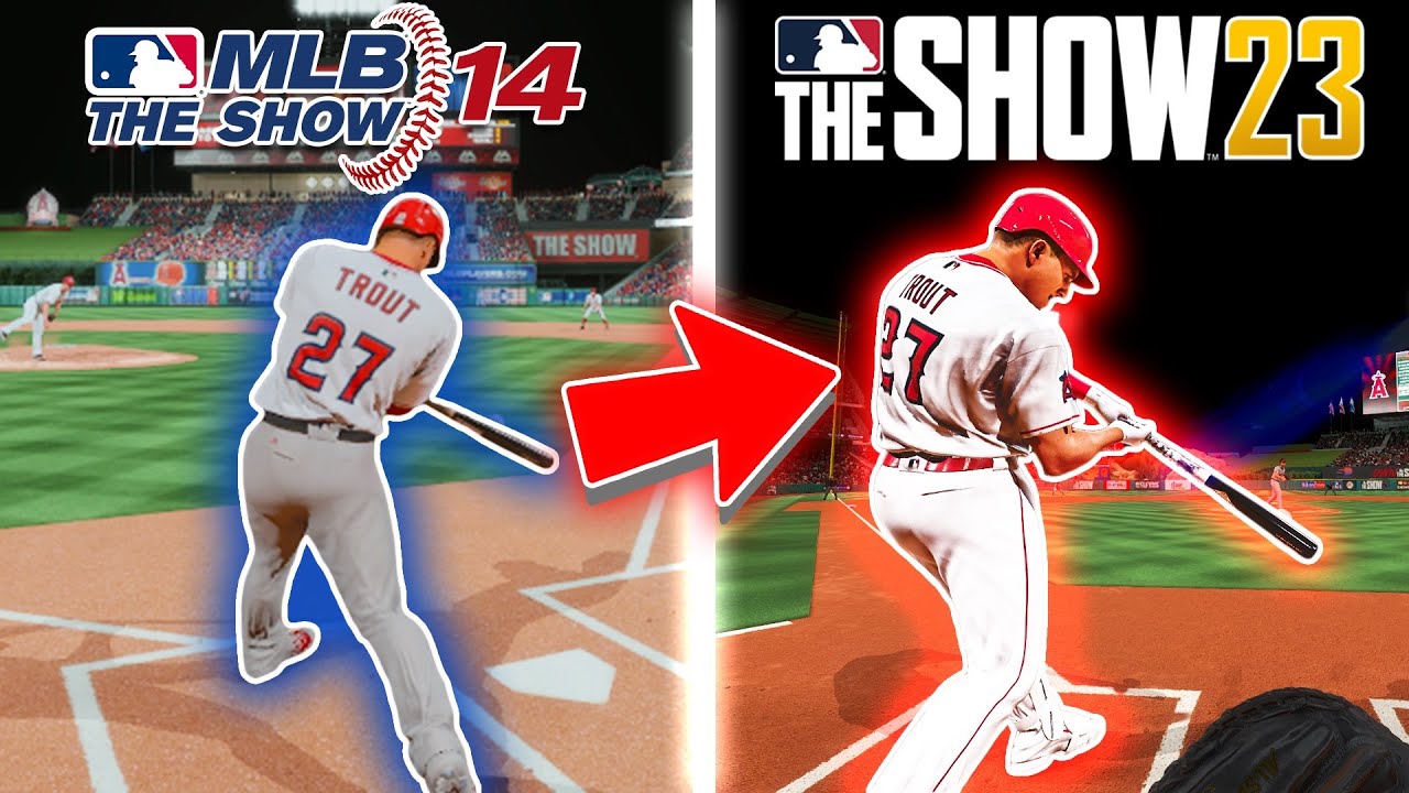 A Home Run With Mike Trout In EVERY MLB The Show! (2014-2023)