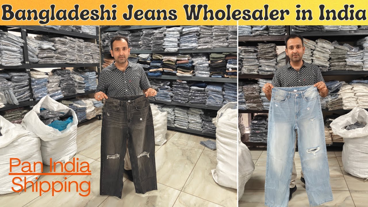 Bangladeshi Jeans Wholesaler in India // Export Surplus Warehouse