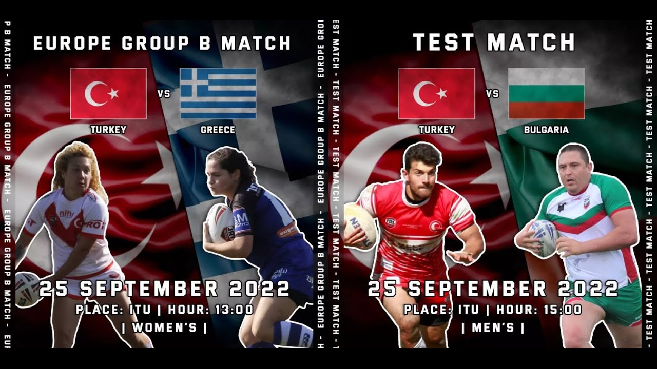 Europe Group B Match Women's Turkey vs Greece - Test Match Men's Turkey vs Bulgaria
