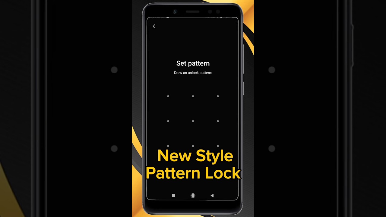 Stylish Pattern Lock 💥😲 | pattern lock kaise lagaye | redmi phone par lock kaise lagaye #phonelock