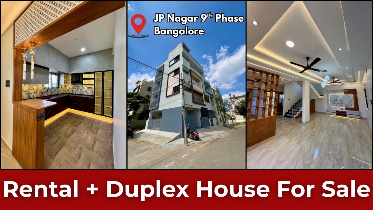 30/40 BDA Rental with Duplex Corner House For Sale | JP Nagar 9th Phase | Good Location | BDA House 