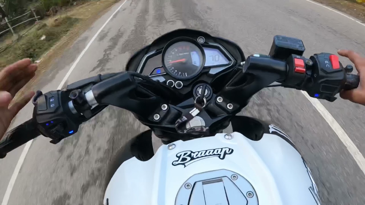 Ns200bs6 vs 220 drag race #ns200 #motovlog #modification #220f #nakedbike #viral #subscribe