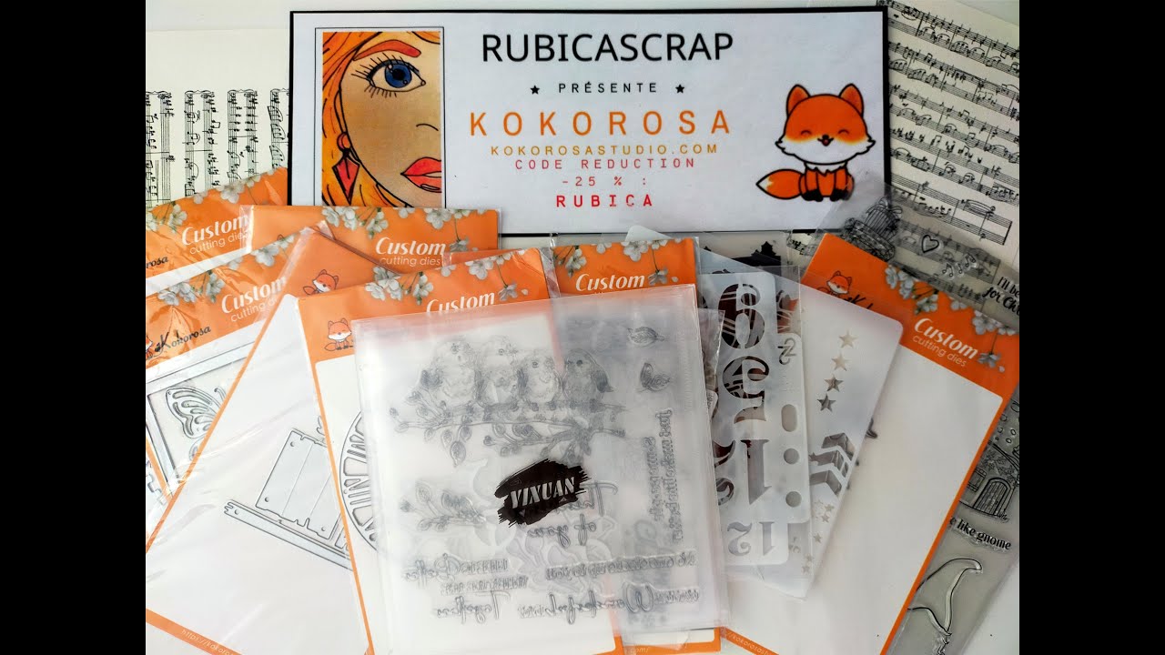 TUTO RUBICA SCRAP KOKOROSA épisode 4  -  LA CARTE PUZZLE #kokorosastudio  #unboxing #partnership