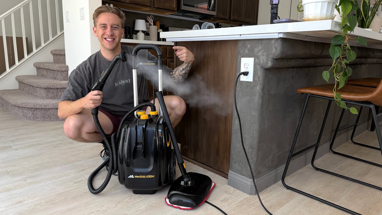 The BEAST! McCulloch MC1385 Deluxe Canister Steam Cleaner