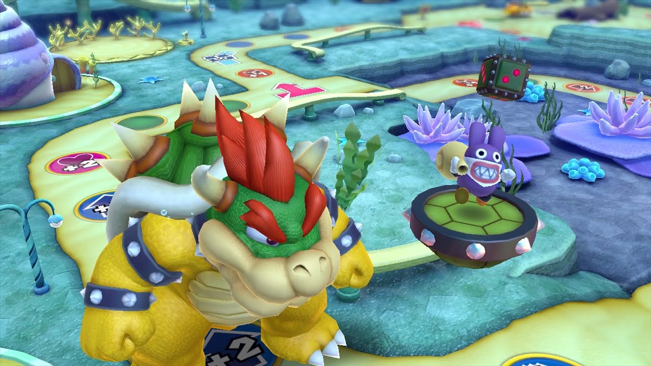 Mario Party 10 Bowser Party #619 Yoshi, Mario, Luigi, Daisy Whimsical Waters Master Difficulty