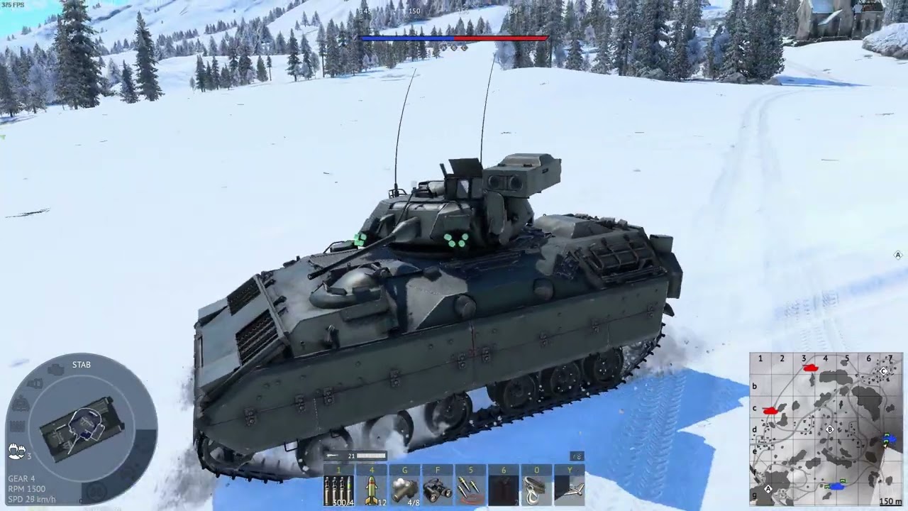 Trying my hand at competitive... War Thunder SRB 8v8 Bradley/UAV gameplay