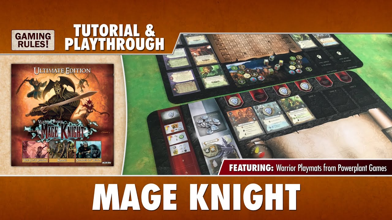 Mage Knight: Tutorial & Playthrough. Featuring new playmats!