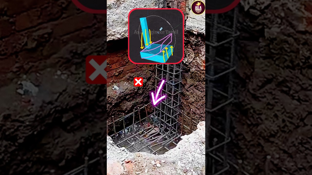 Don't do this Mistake ❌❌ IN Foundation Footing #eccentric #corner #shorts #construction #mistake