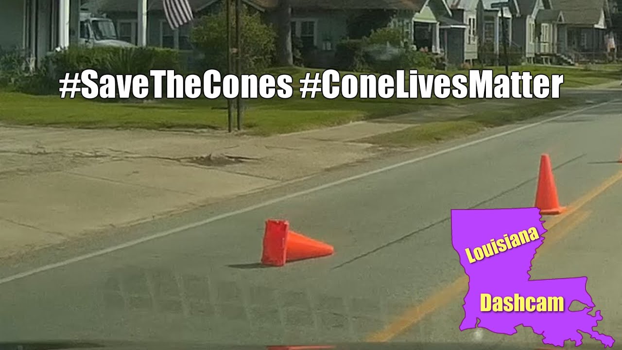 HE RAN OVER THE CONE!! #SAVETHECONES #CONELIVESMATTER