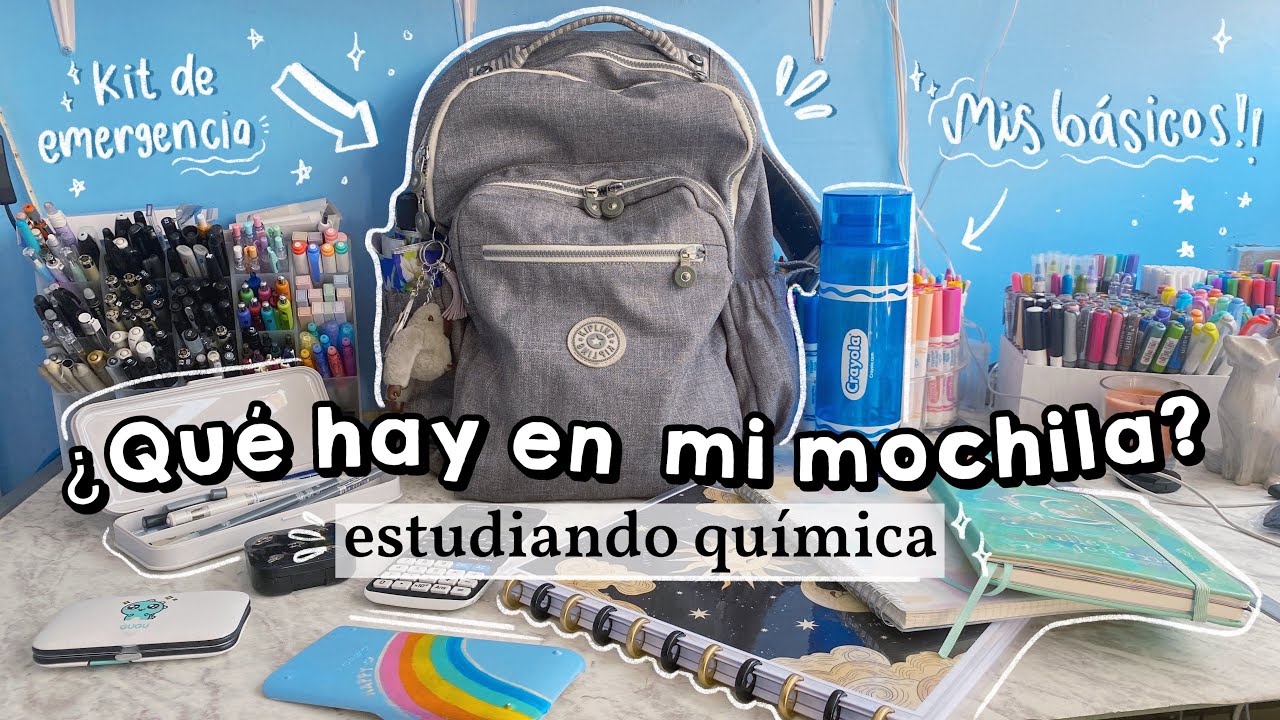 🎒 ¿QUÉ HAY EN MI MOCHILA Y ESTUCHE PARA LA UNIVERSIDAD? - DanielaGmr ✨