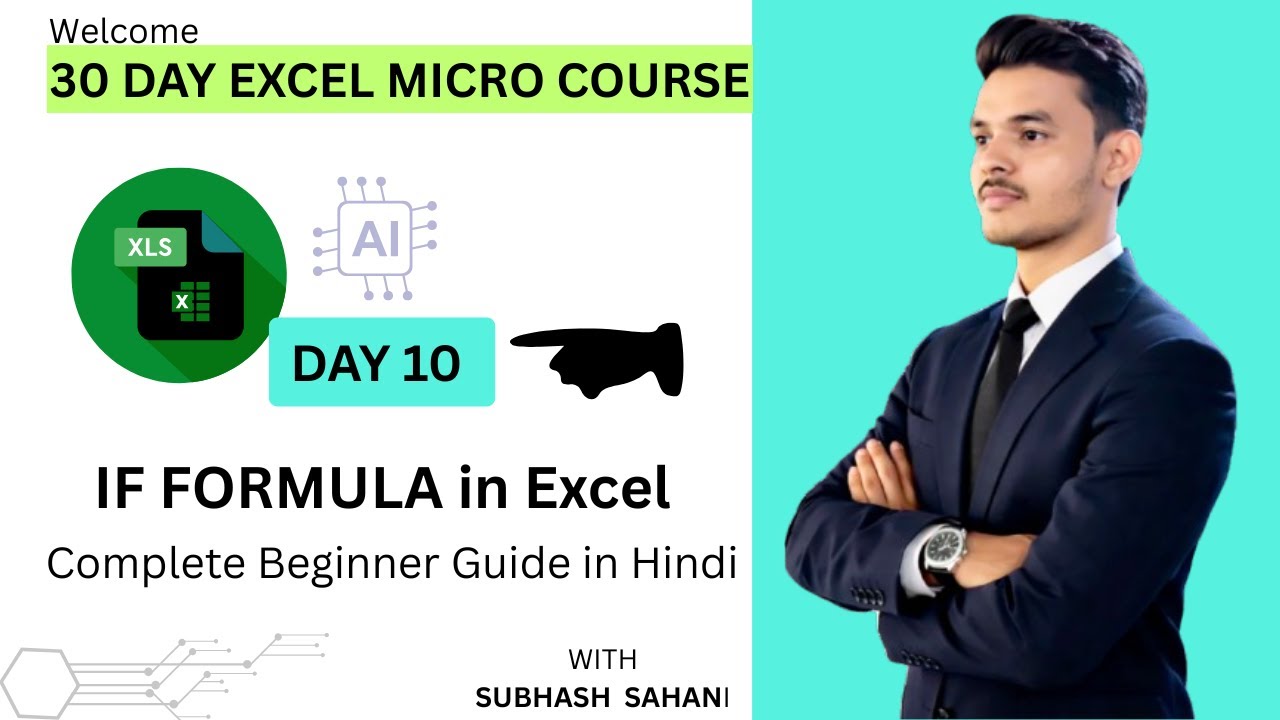 IF Formula in Excel | Day 10 | Complete Beginner Guide in Hindi | #exceltips