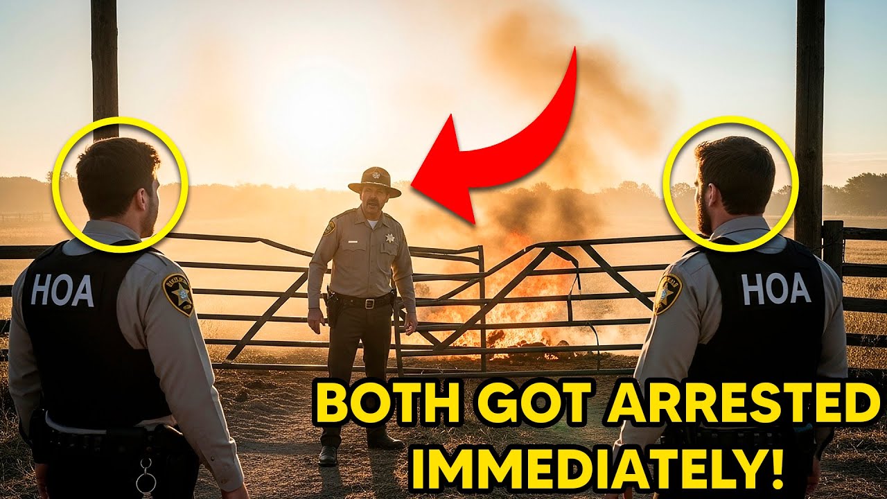 HOA “Cops” BLEW UP My Ranch Gate at 5 AM — Unaware The Sheriff was Sleeping Inside!