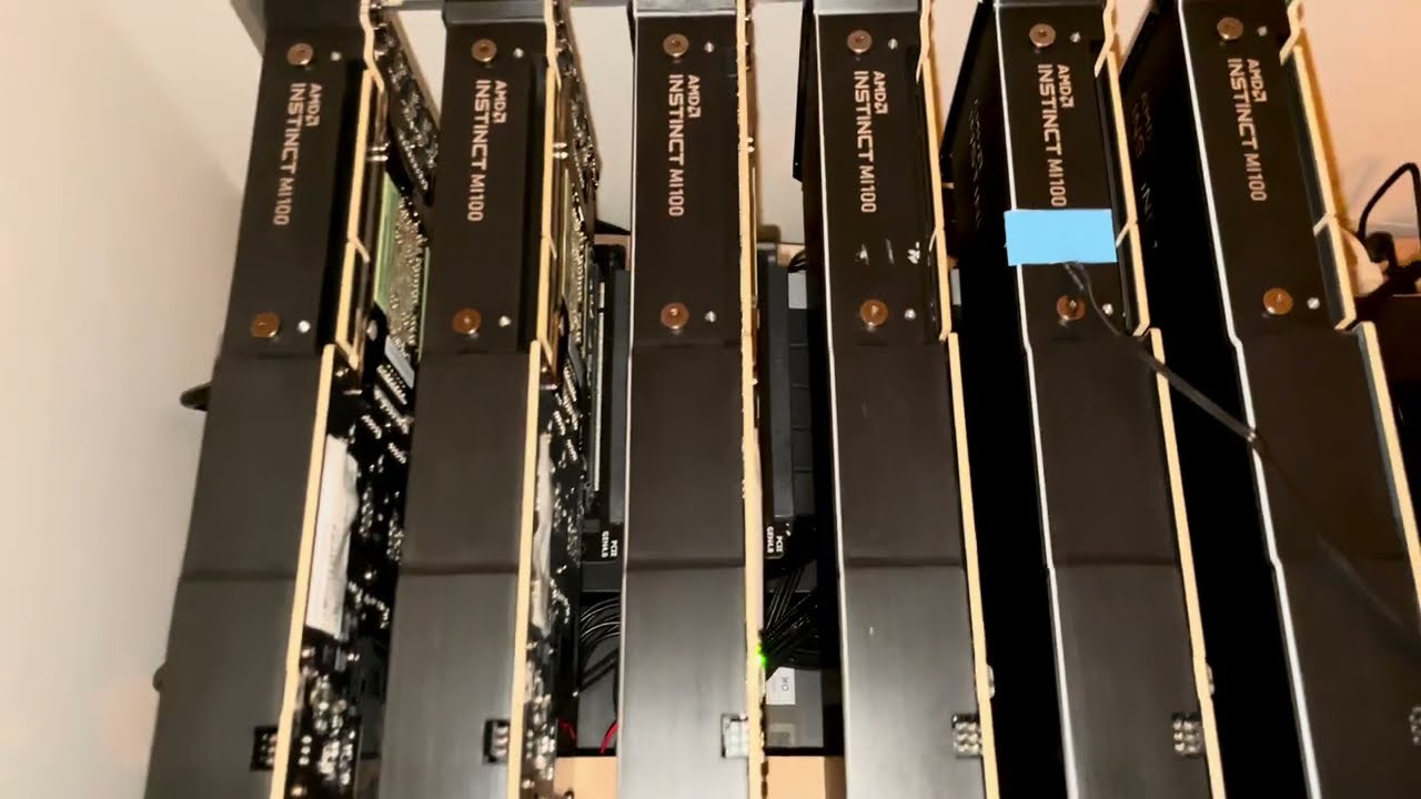 Experimental 6x AMD MI100 build for deep learning