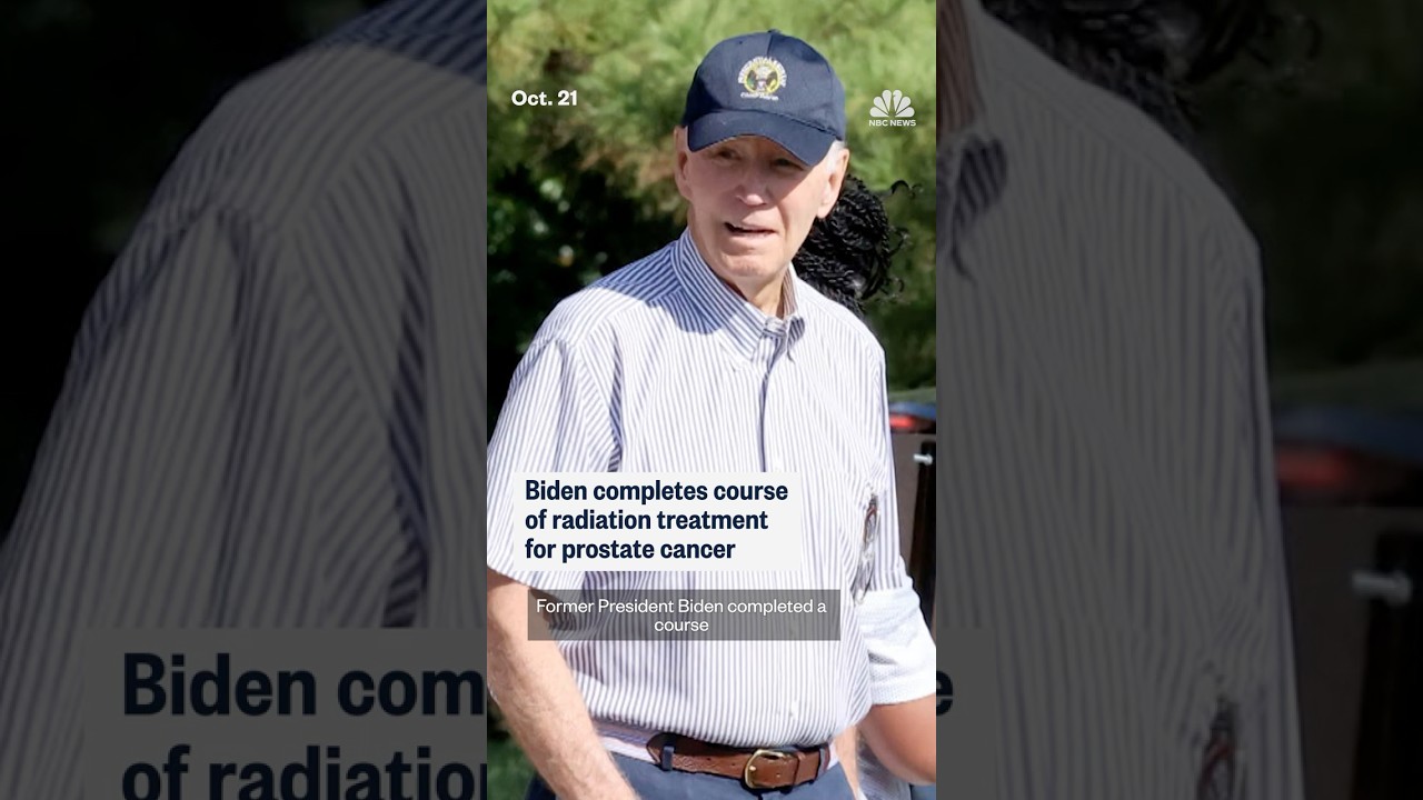 Biden completes course of radiation treatment for prostate cancer