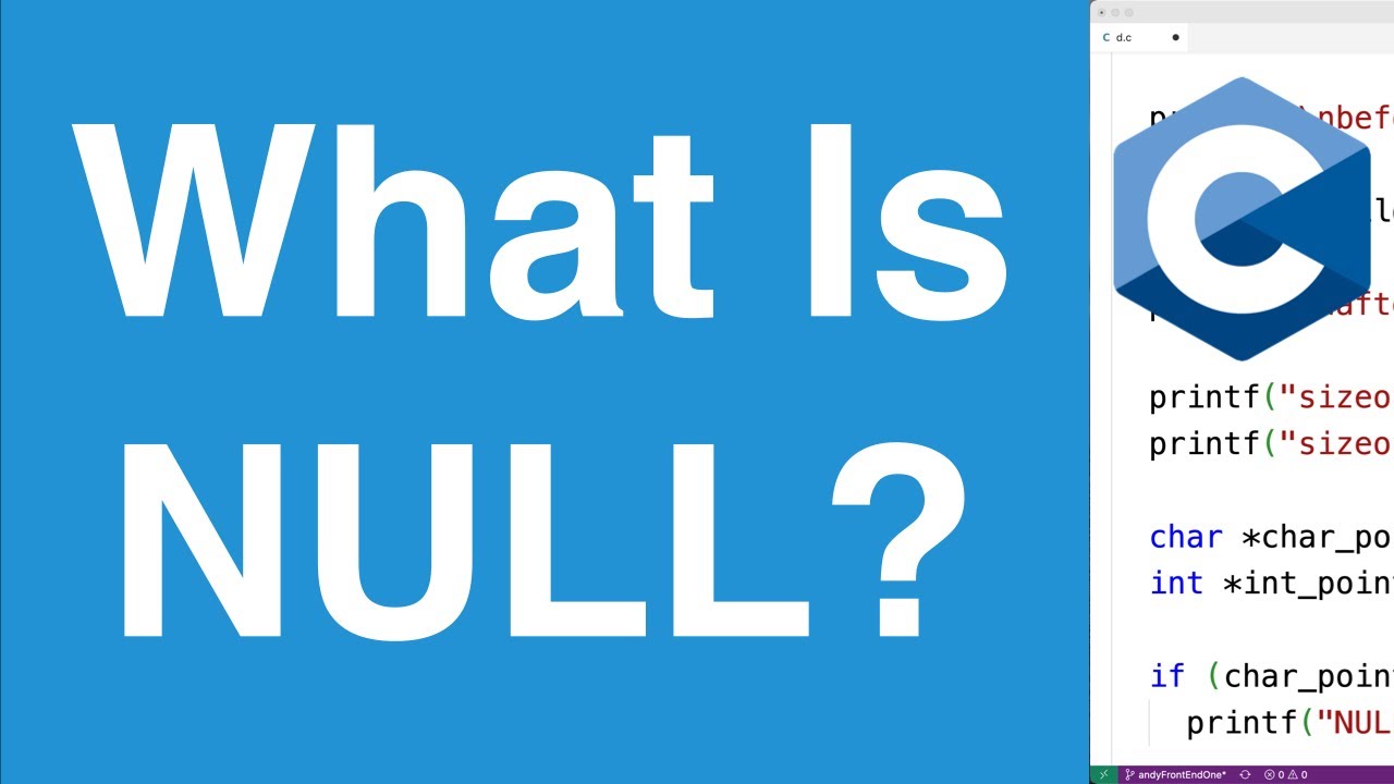 NULL Pointer | C Programming Tutorial