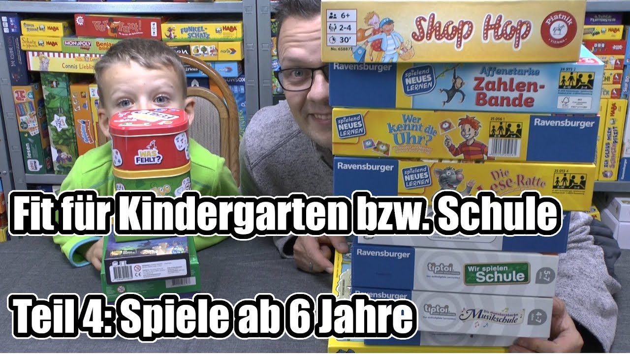 Fit für Kindergarten & Schule Teil 4 - Top Lernspiele ab 6 Jahre (+ Hinweis zum Alter)