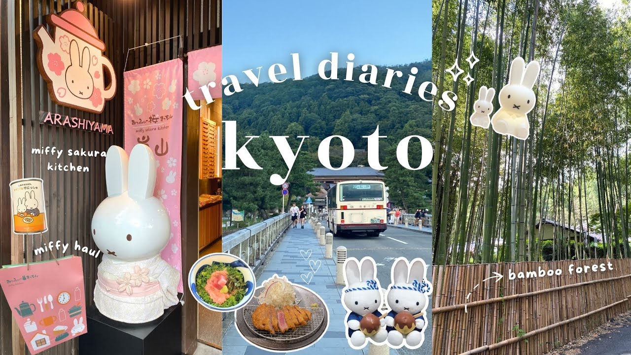 🇯🇵 Kyoto Japan vlog | arashiyama day trip🎋miffy sakura kitchen 🌸 kiddyland , bamboo forest
