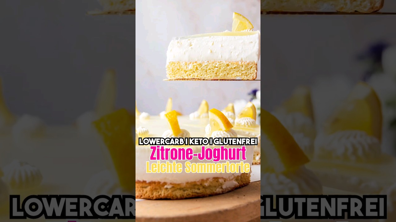 Neues Rezept: LEICHTE ZITRONEN-JOGHURT-TORTE 🍋 😍