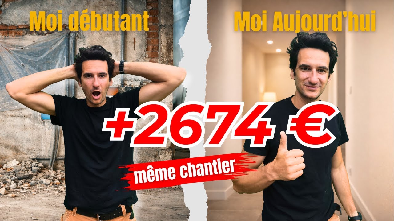 M&ecirc;me chantier. +2 674 &euro; aujourd&rsquo;hui.