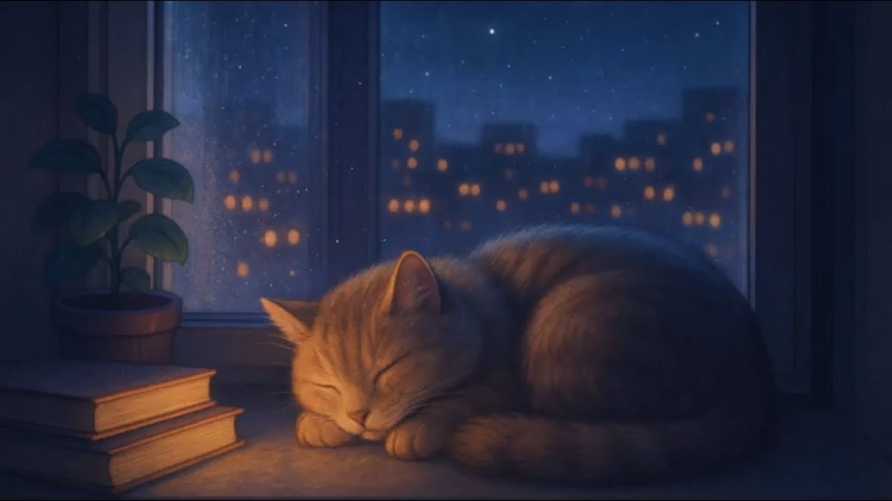 🌙Night Rain Lo-Fi &ndash; Gentle EP & Nylon Guitar for Sleep | Moonlight LoFi