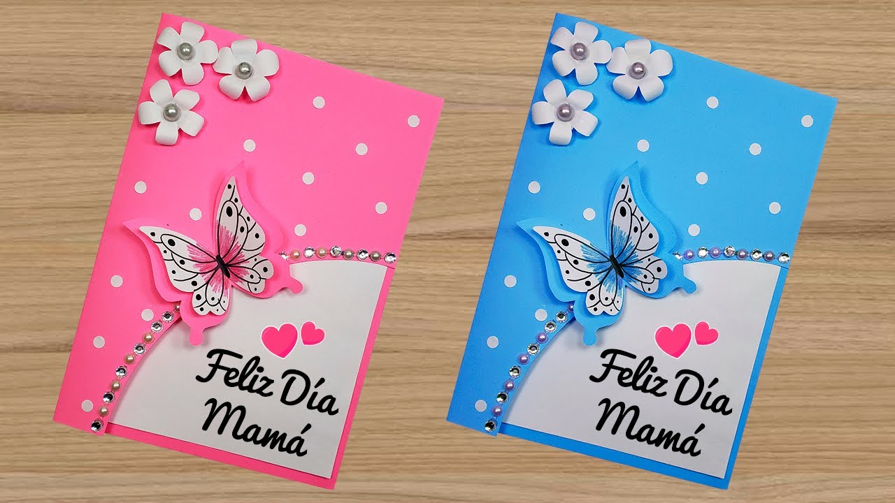 😍 Linda tarjeta para el día de la madre 😍Día de la Mujer🌺🌷 Card Women's Day 💖 Mother's Day Card