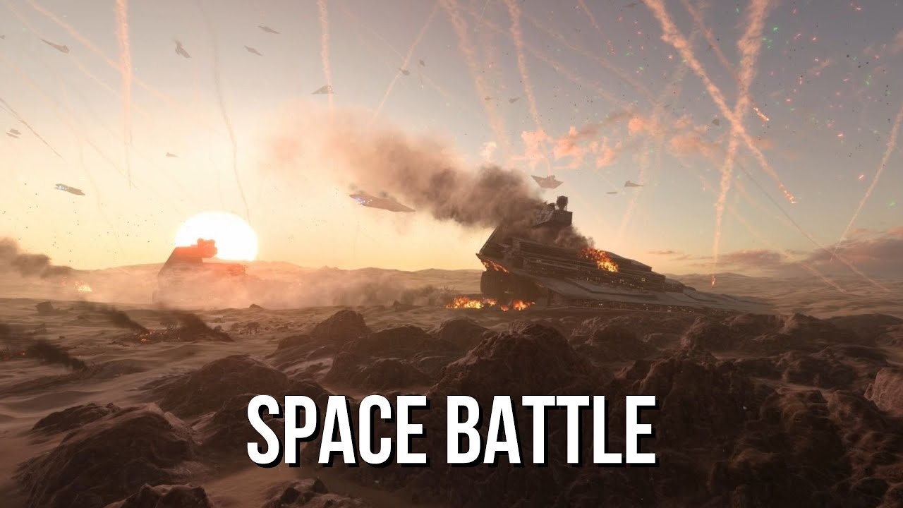 Space Battle of Jakku | Star Wars Ambience | Intense Battle Sounds