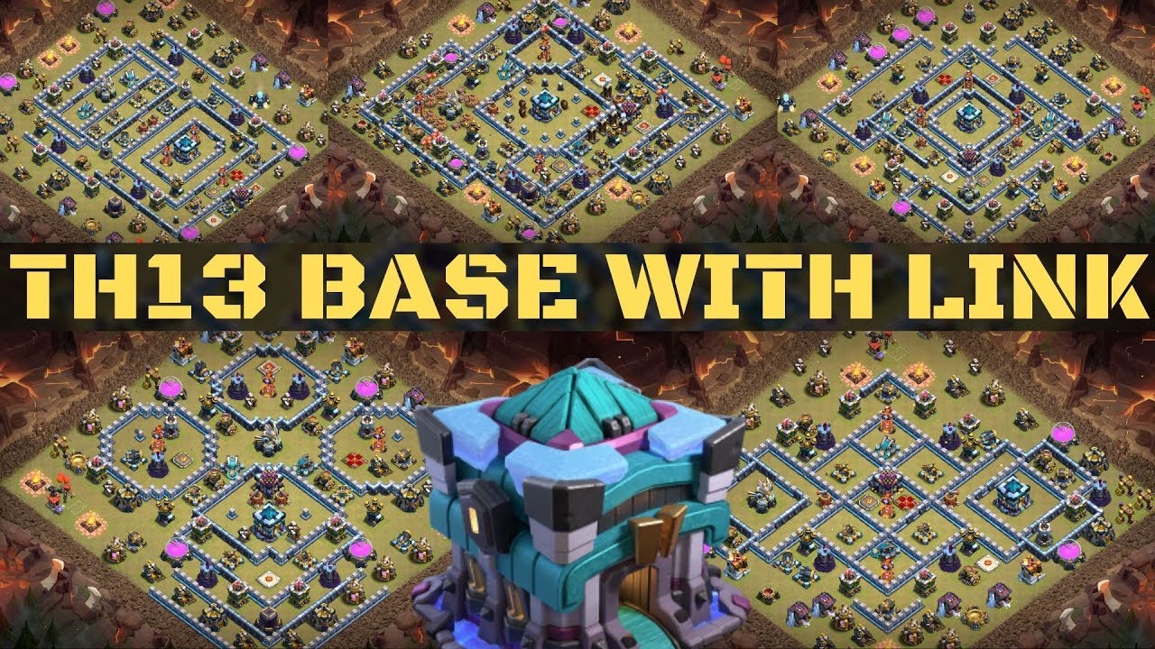 TOWN HALL 13 BASE WITH LINK ! TH 13 WAR BASE WITH LINK ! Town hall 13 base link in Clash of Clans